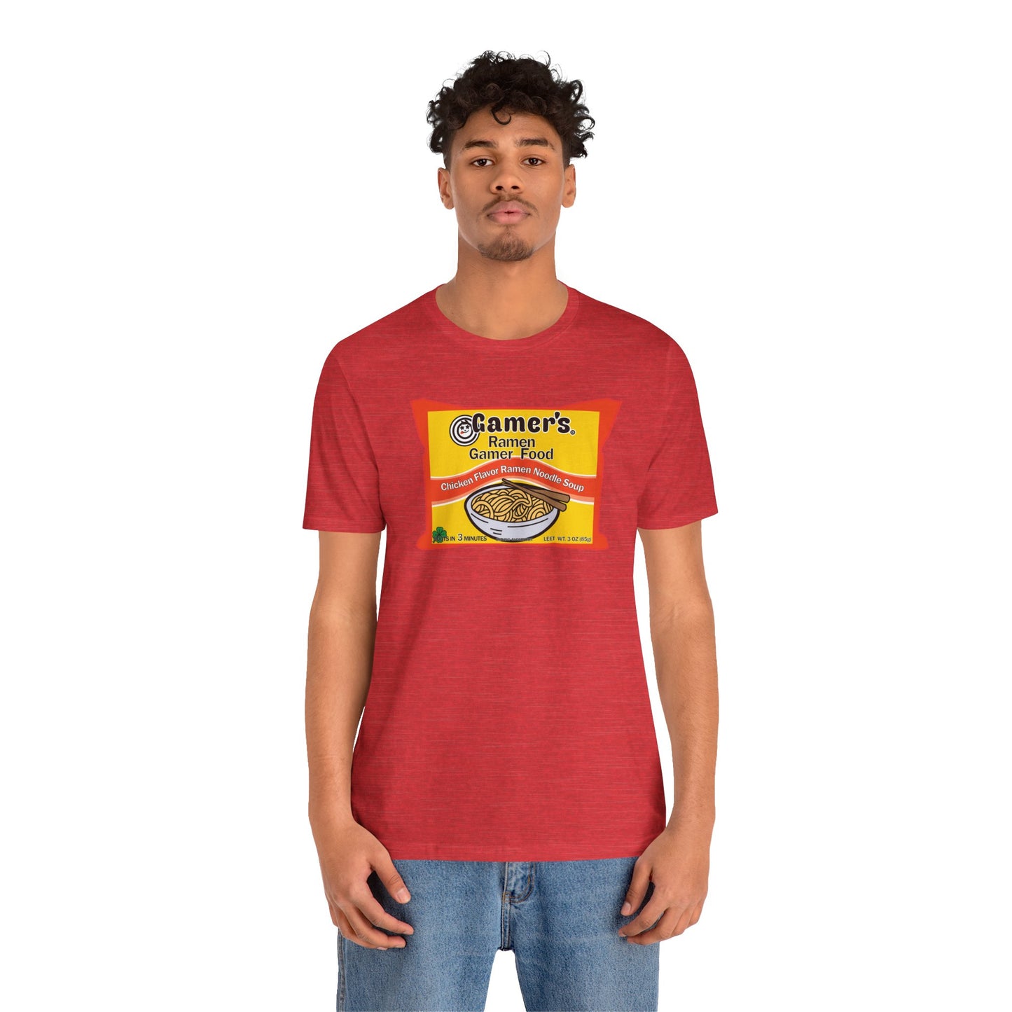 RAMEN GAMER FOOD. Unisex Jersey Short Sleeve Tee