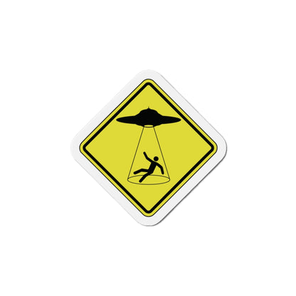 CAUTION UFO. Die-Cut Magnets