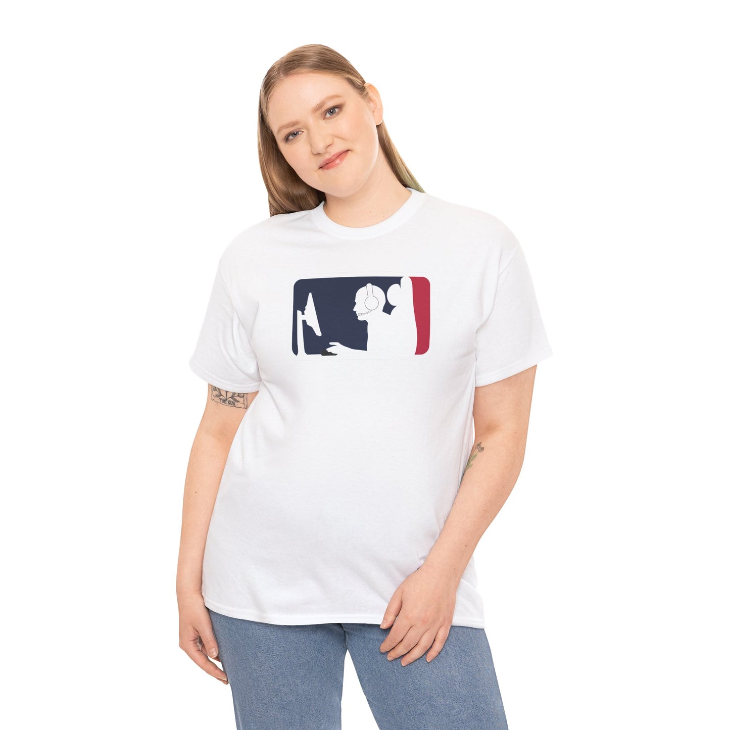 MAJOR LEAGUE GAMER (PC). Unisex Heavy Cotton Tee