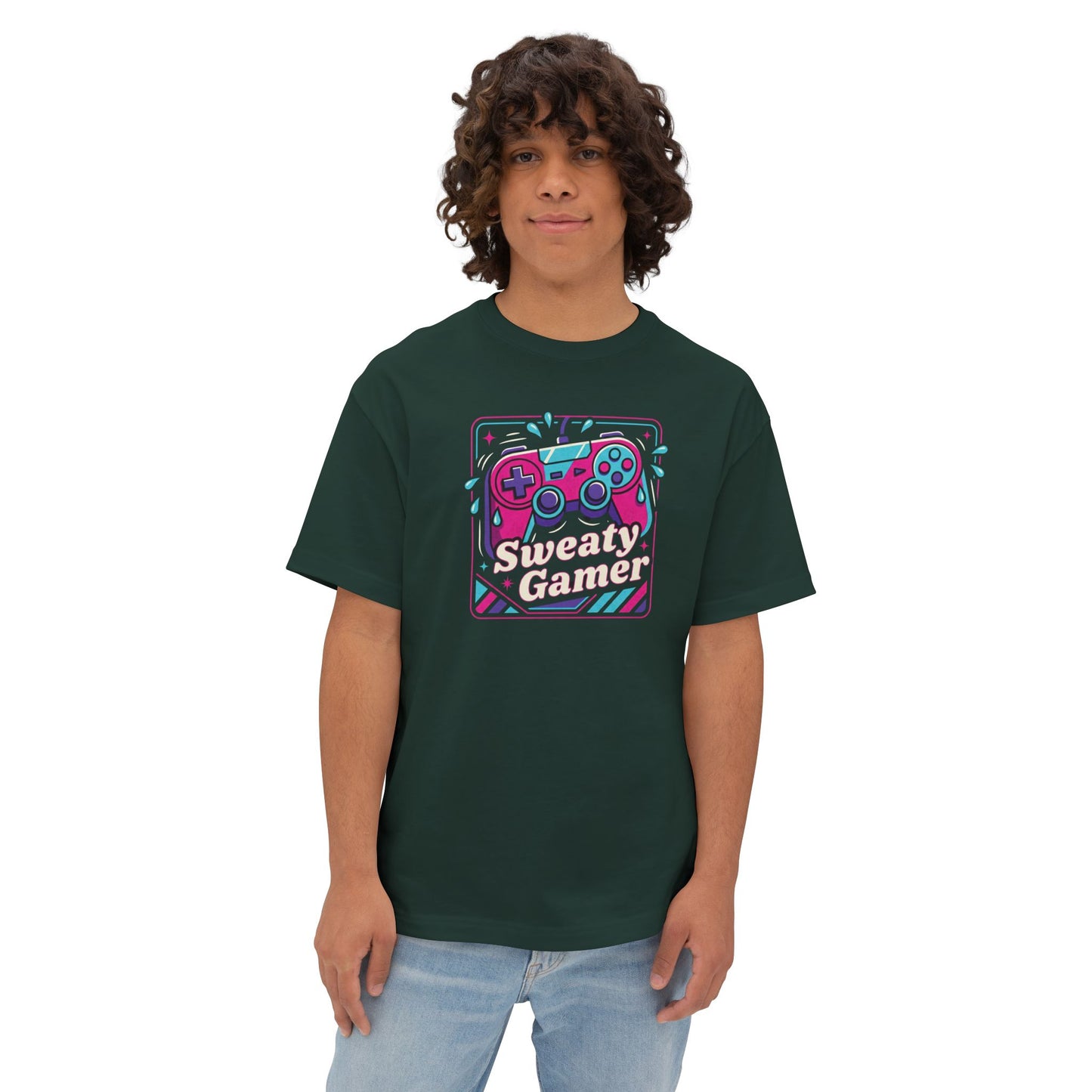 SWEATY GAMER. Unisex Oversized Boxy Tee