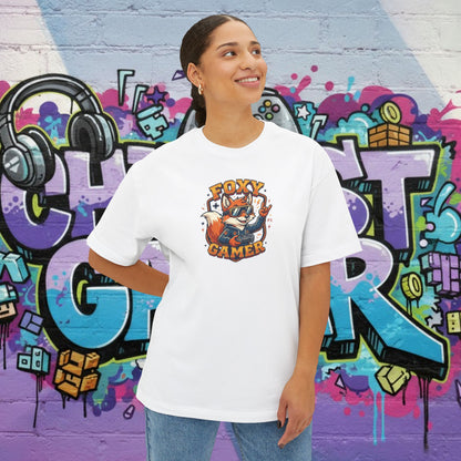 FOXY GAMER. Unisex Oversized Boxy Tee