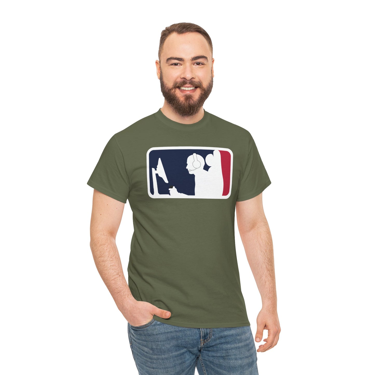 MAJOR LEAGUE GAMER (CONSOLE). Unisex Heavy Cotton Tee