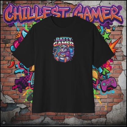 RATTY GAMER. Unisex Oversized Boxy Tee