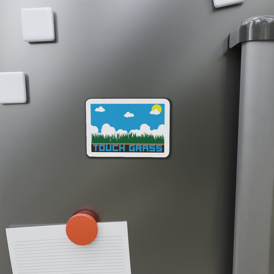 TOUCH GRASS. Die-Cut Magnets