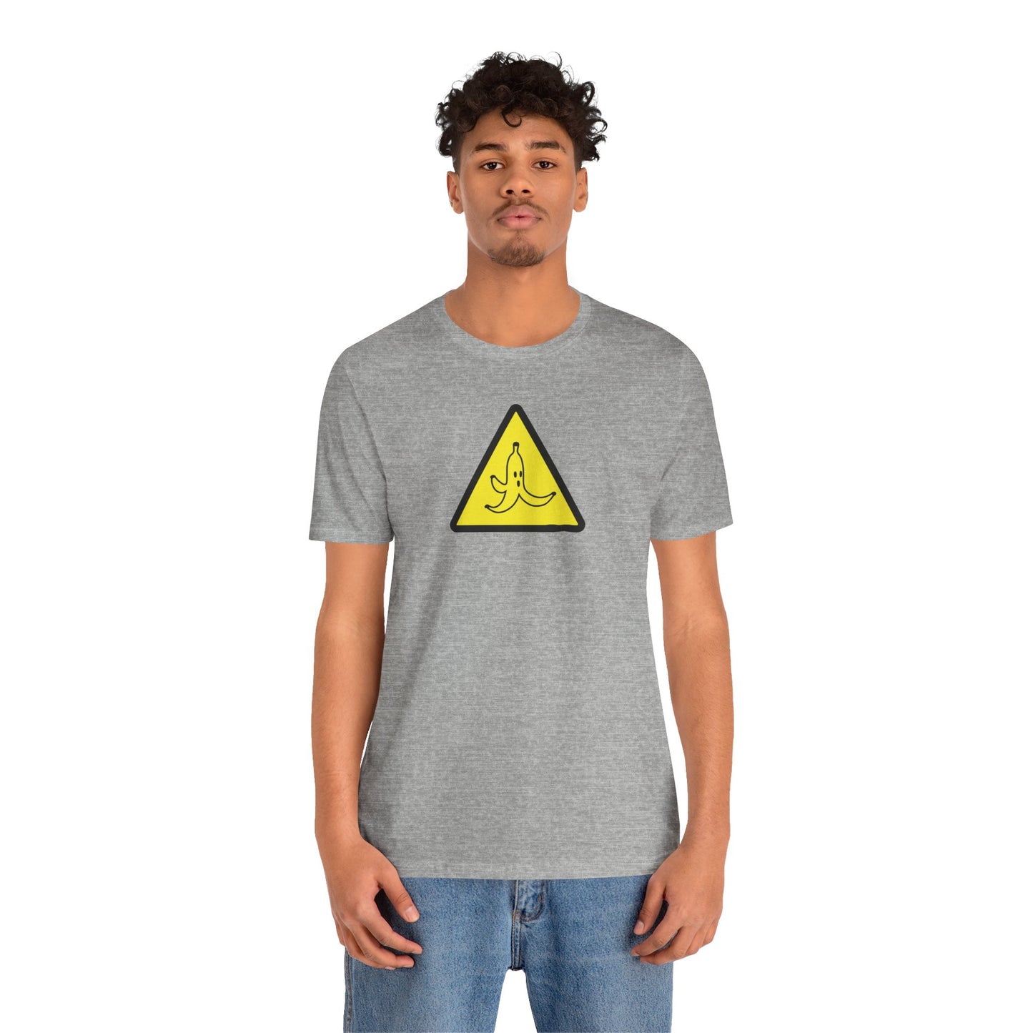 CAUTION BANANA. Unisex Jersey Short Sleeve Tee