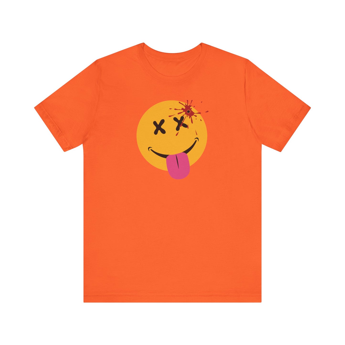 NOT SO HAPPY FACE. Unisex Jersey Short Sleeve Tee