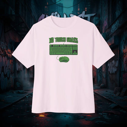 GO TOUCH GRASS. Unisex Oversized Boxy Tee