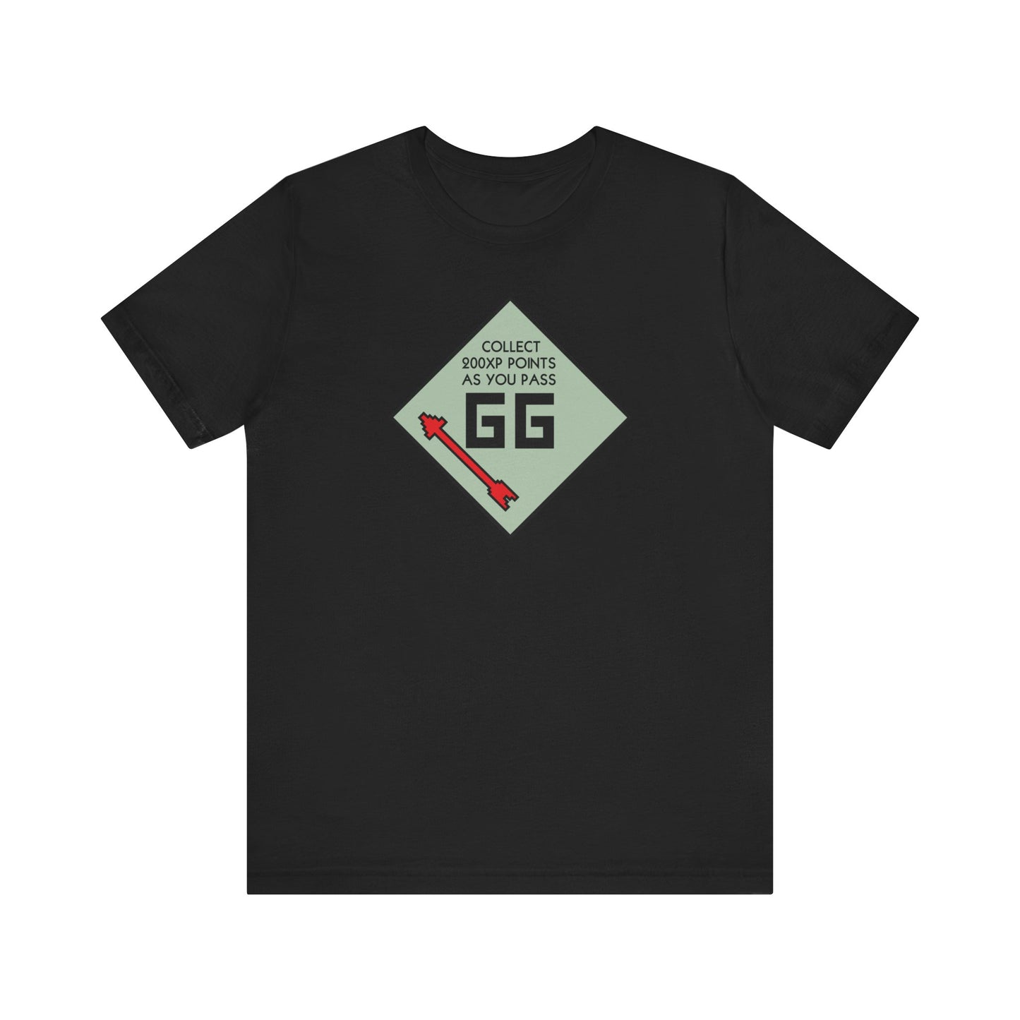 GG PASS GO COLLECT 200XP. Unisex Jersey Short Sleeve Tee