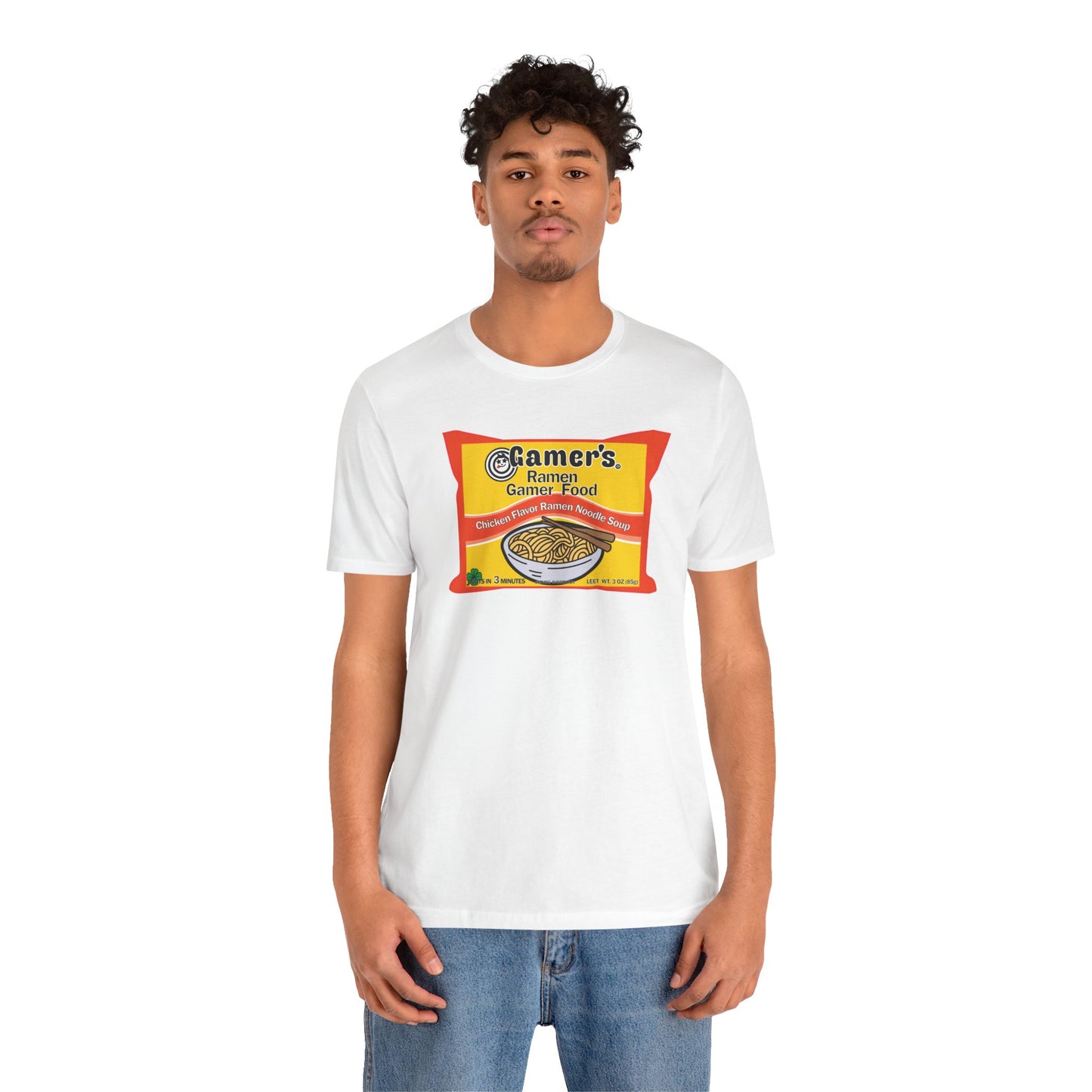 RAMEN GAMER FOOD. Unisex Jersey Short Sleeve Tee