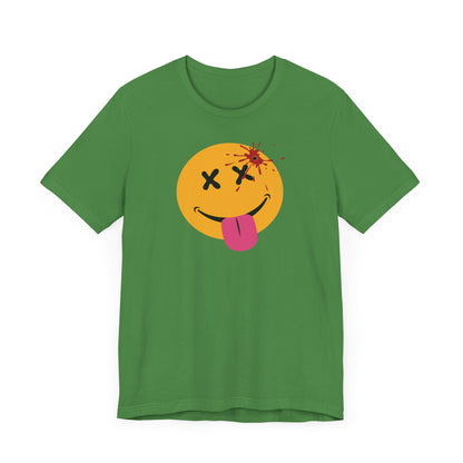 NOT SO HAPPY FACE. Unisex Jersey Short Sleeve Tee