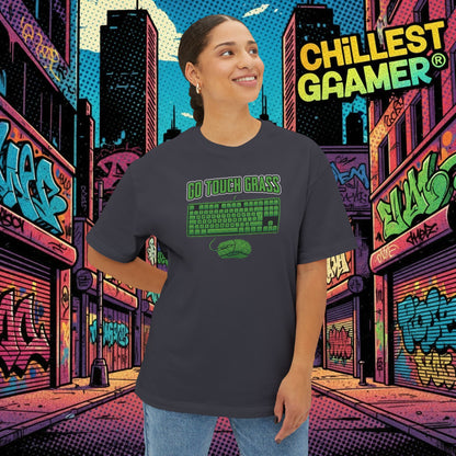 GO TOUCH GRASS. Unisex Oversized Boxy Tee