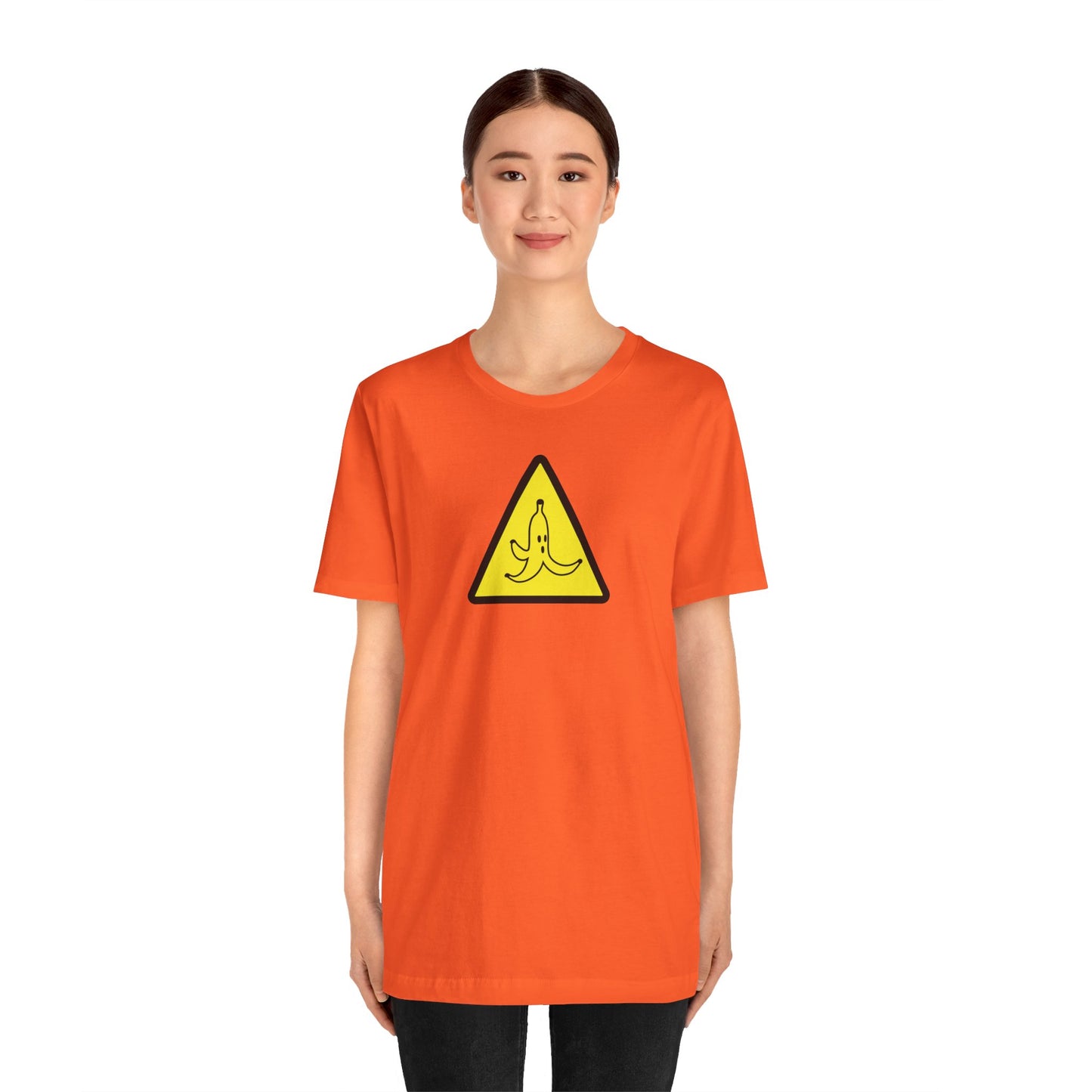 CAUTION BANANA. Unisex Jersey Short Sleeve Tee