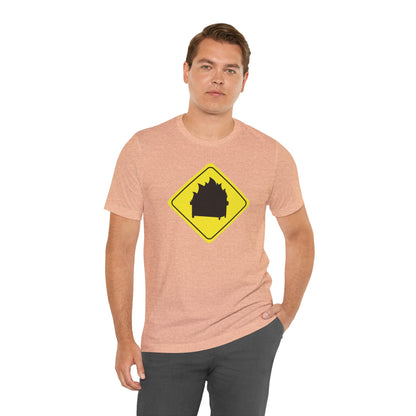 CAUTION DUMPSTER FIRE. Unisex Jersey Short Sleeve Tee