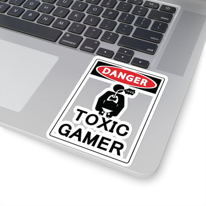 TOXIC GAMER !@#$. Kiss-Cut Stickers