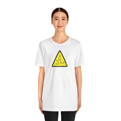 CAUTION BANANA. Unisex Jersey Short Sleeve Tee