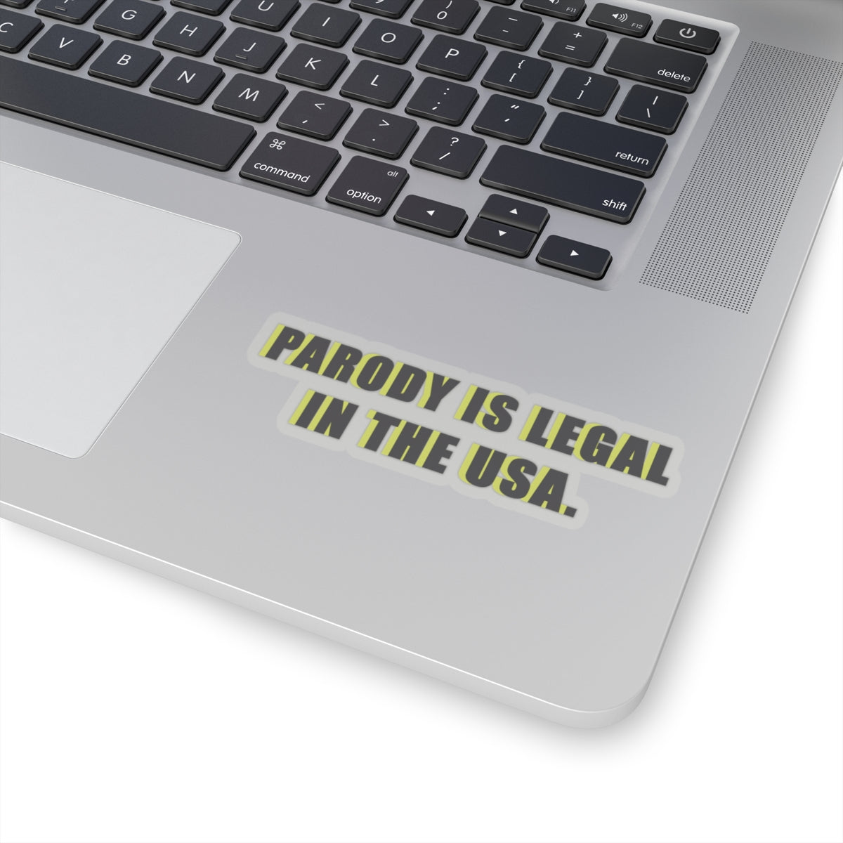 PARODY IS LEGAL IN THE USA. Kiss-Cut Stickers