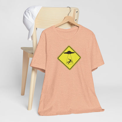 CAUTION UFO! Unisex Jersey Short Sleeve Tee