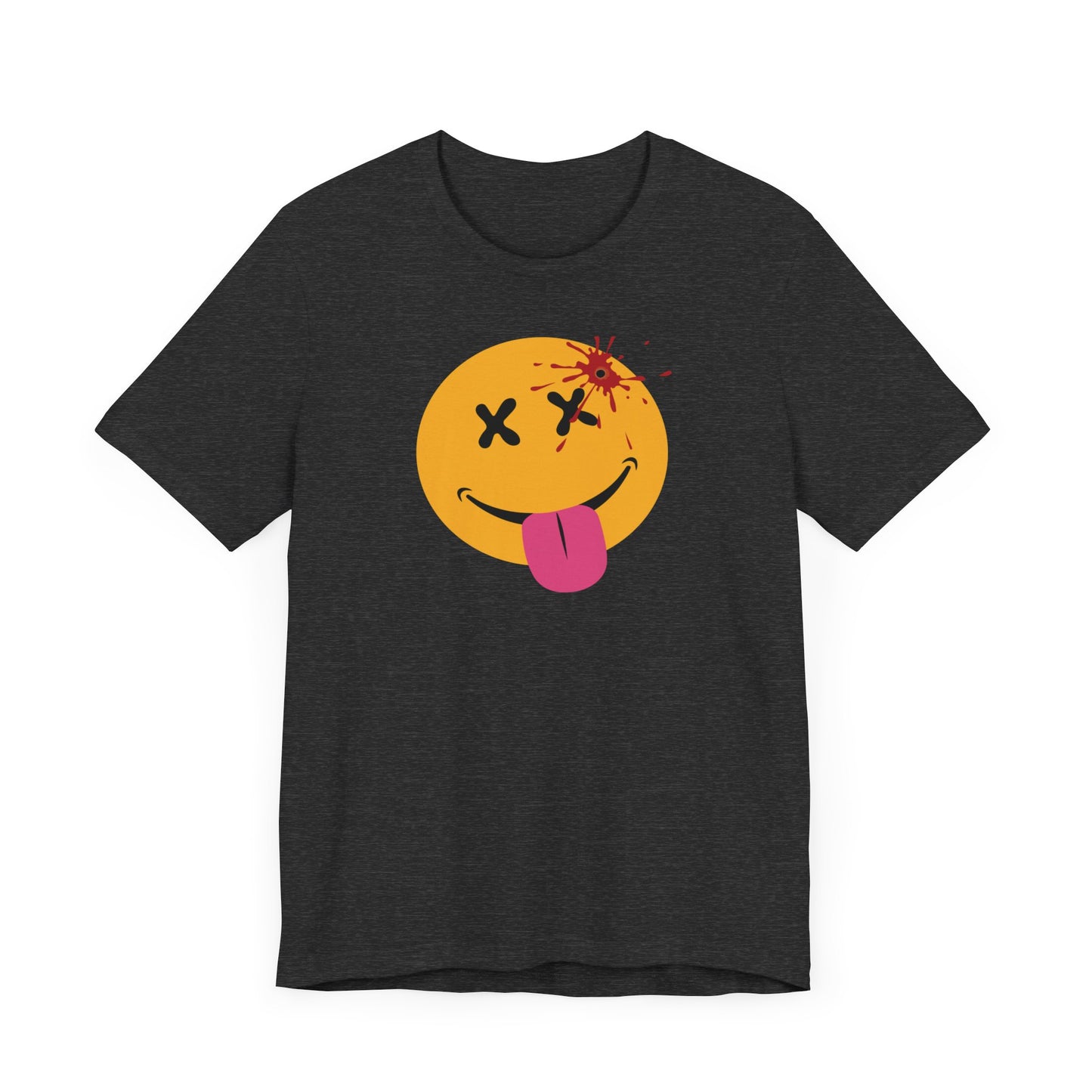 NOT SO HAPPY FACE. Unisex Jersey Short Sleeve Tee