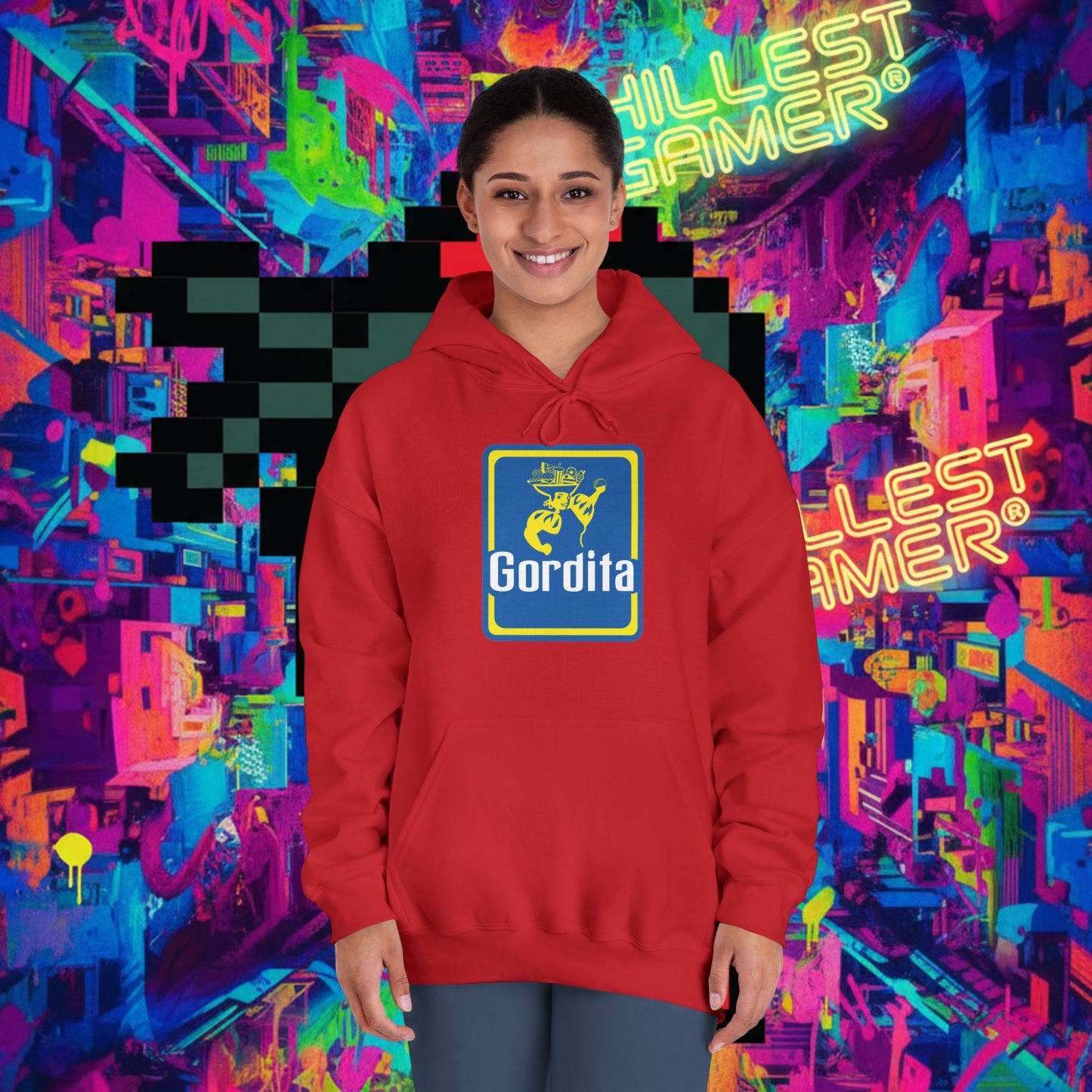GORDITA. Unisex DryBlend® Hooded Sweatshirt