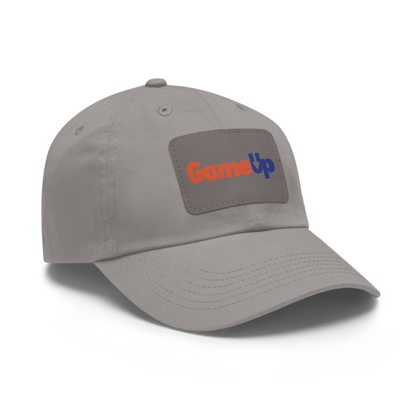 FED UP GAME UP. Dad Hat with Leather Patch (Rectangle)