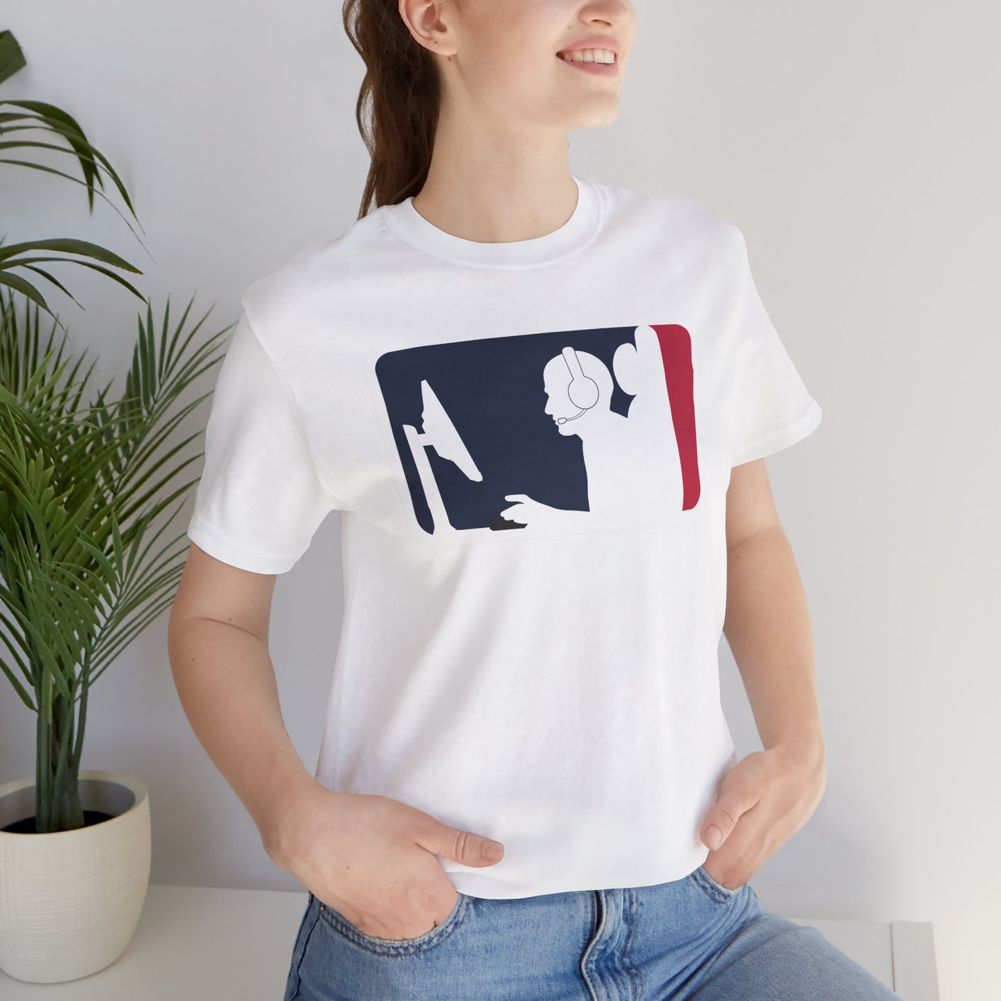 MAJOR LEAGUE GAMER (PC). Unisex Jersey Short Sleeve Tee