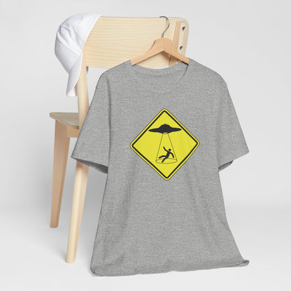 CAUTION UFO! Unisex Jersey Short Sleeve Tee