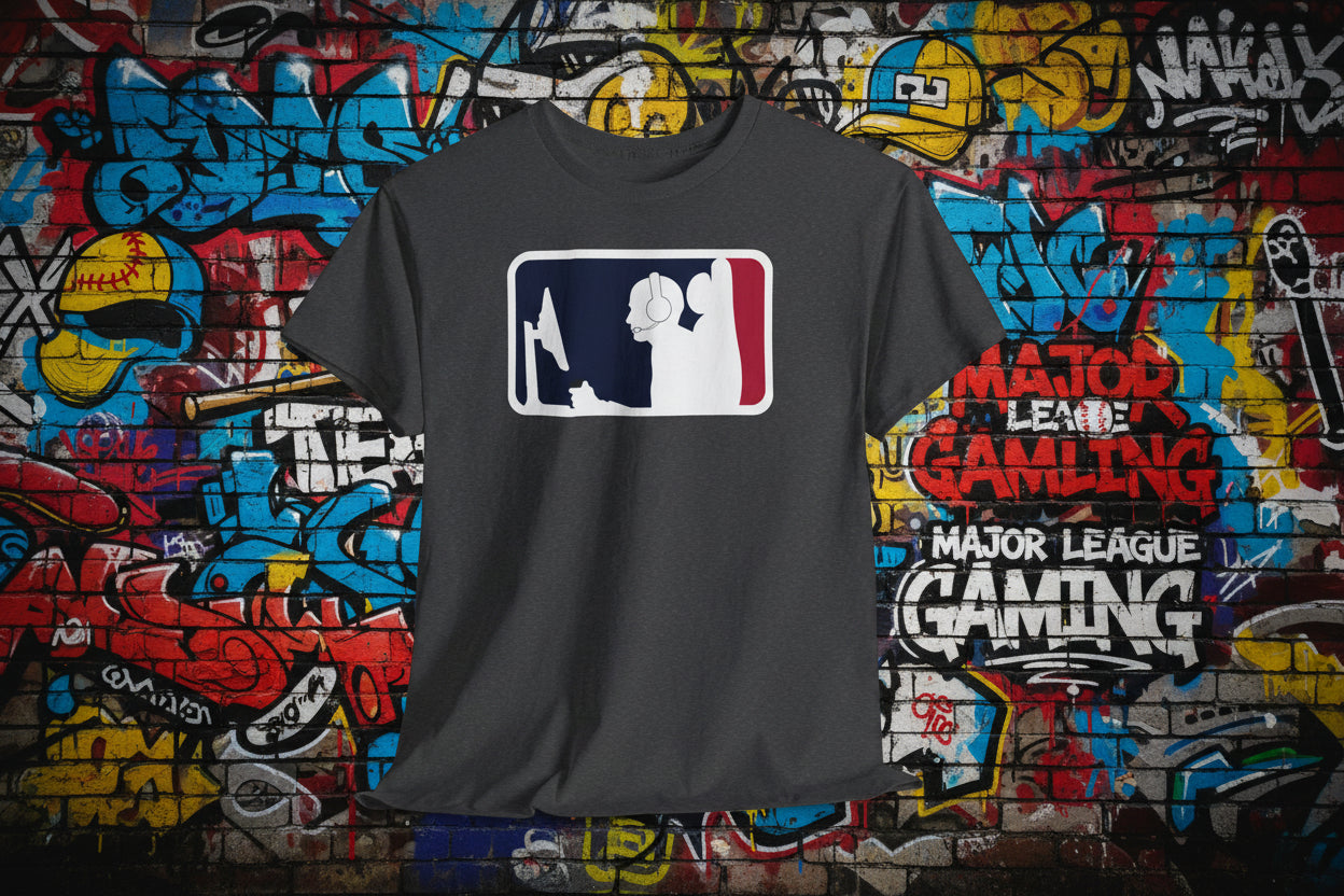 MAJOR LEAGUE GAMER (CONSOLE). Unisex Heavy Cotton Tee