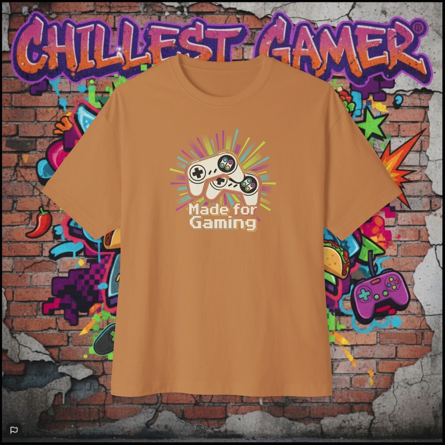 MADE FOR GAMING. Unisex Oversized Boxy Tee