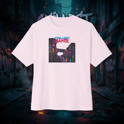 CHILLEST GAMER® ALLEY. Unisex Oversized Boxy Tee
