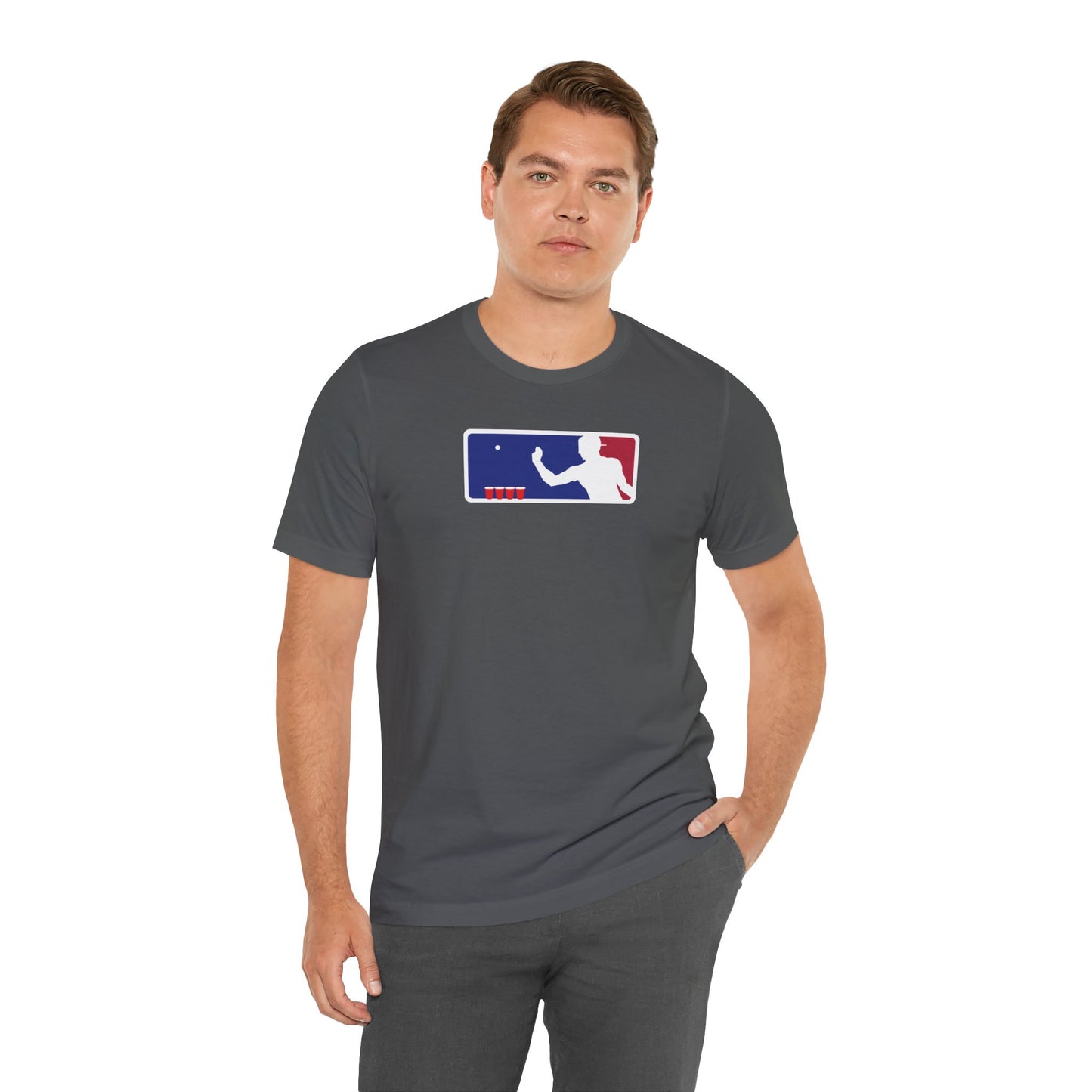 MAJOR LEAGUE PONGER. Unisex Jersey Short Sleeve Tee