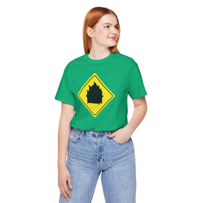 CAUTION DUMPSTER FIRE. Unisex Jersey Short Sleeve Tee