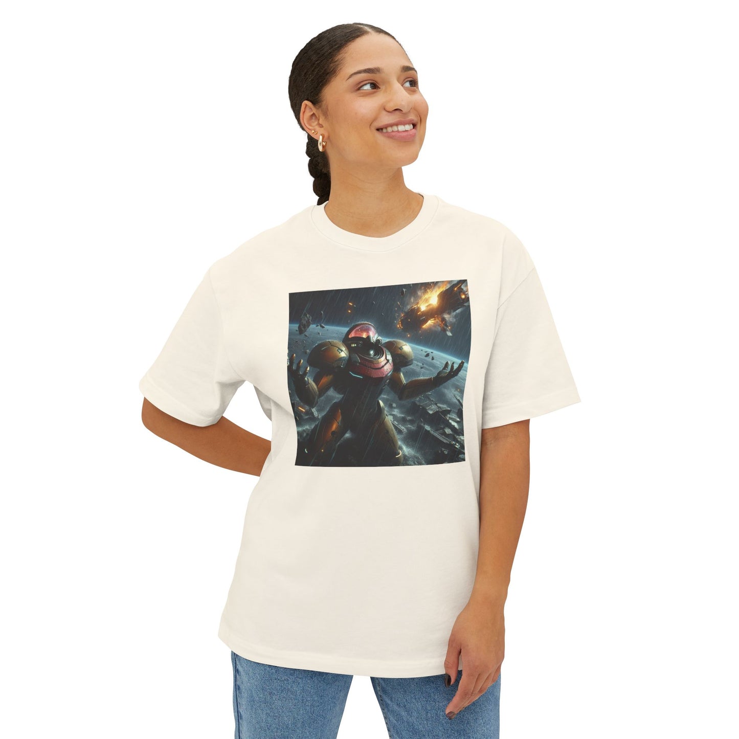 MISSION FAILED (AI generated). Unisex Oversized Boxy Tee