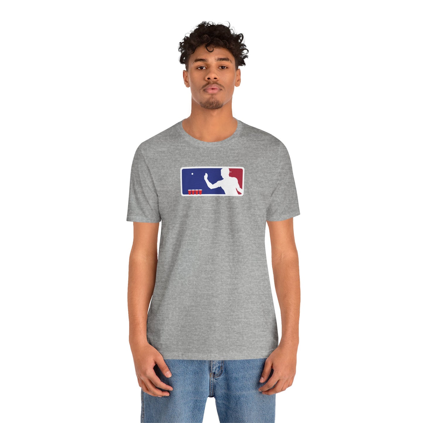MAJOR LEAGUE PONGER. Unisex Jersey Short Sleeve Tee