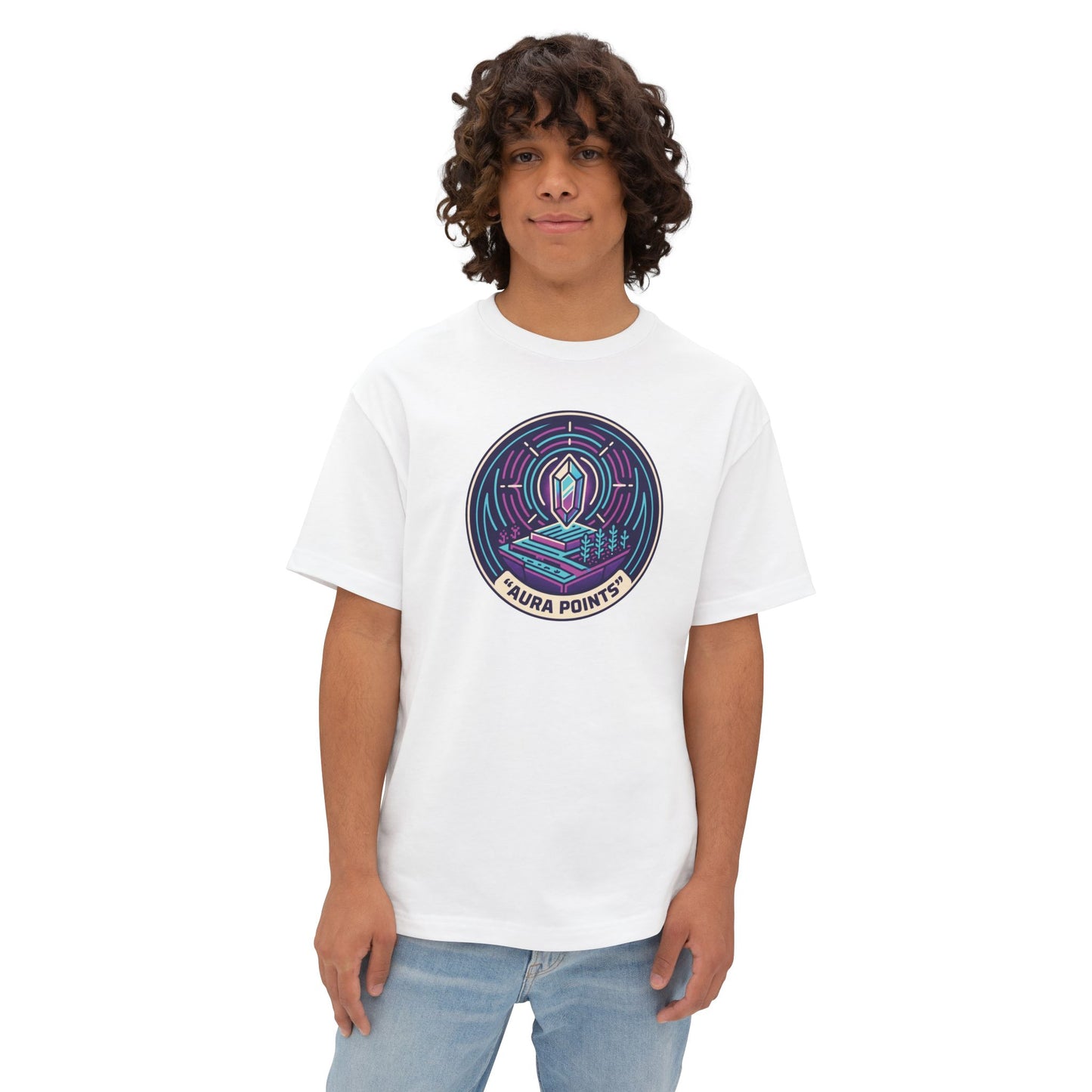 Aura Points. Unisex Oversized Boxy Tee