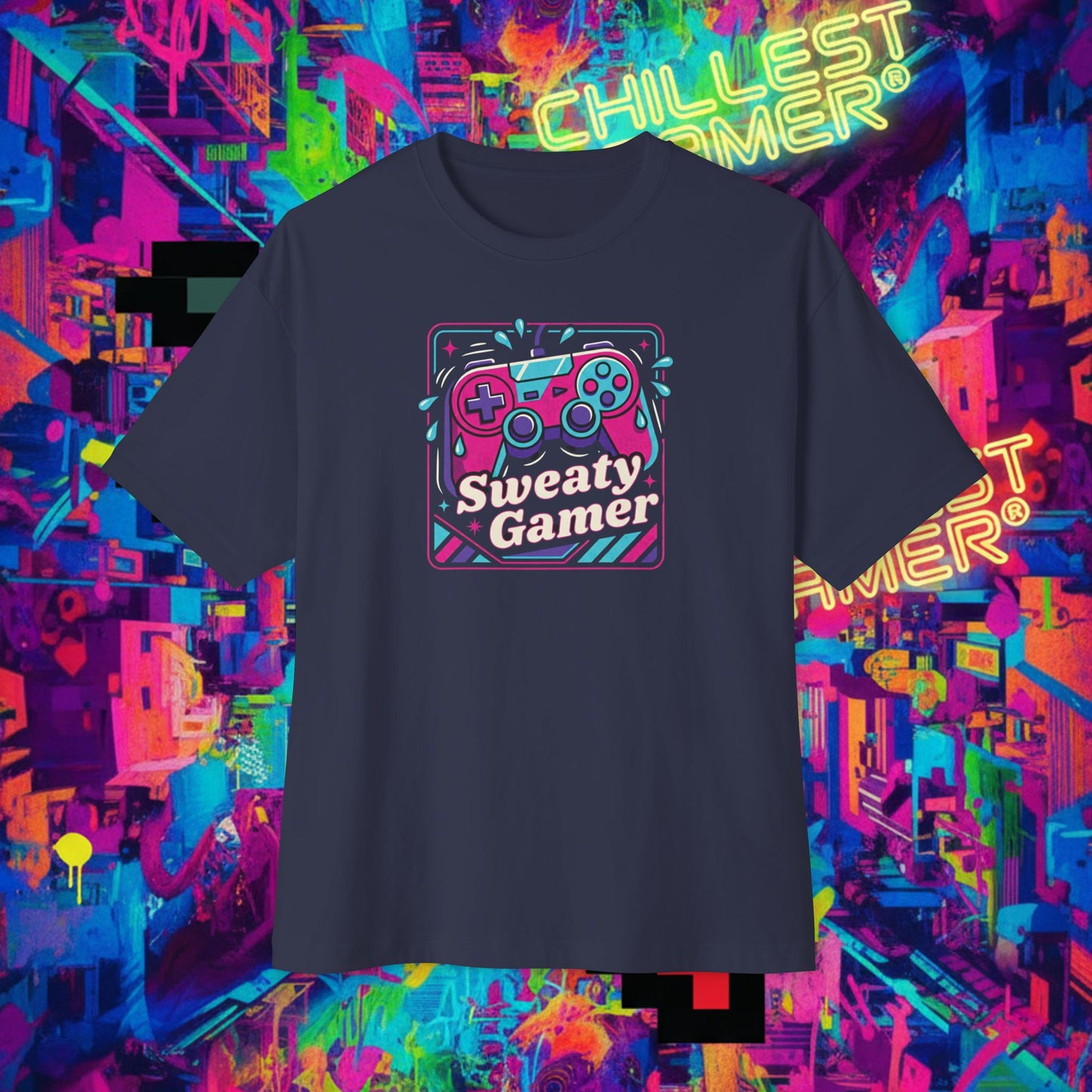 SWEATY GAMER. Unisex Oversized Boxy Tee