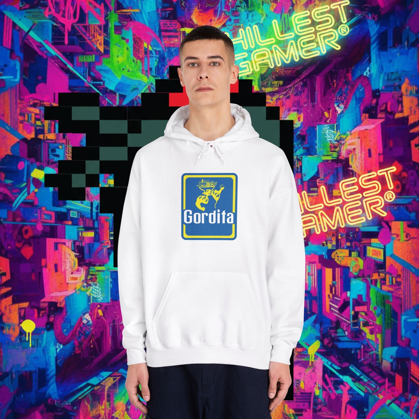 GORDITA. Unisex DryBlend® Hooded Sweatshirt