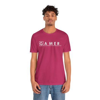 DR. GAMER IS IN THE HOUSE. Unisex Jersey Short Sleeve Tee