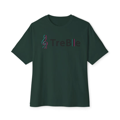 TREBLE TOCK. Unisex Oversized Boxy Tee