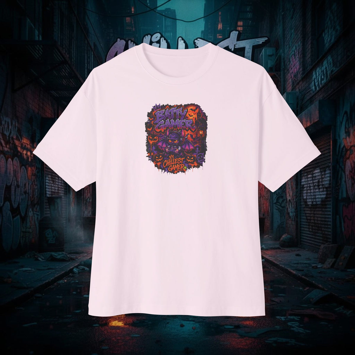BATTY GAMER. Unisex Oversized Boxy Tee