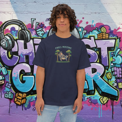 CHILL MAXING. Unisex Oversized Boxy Tee
