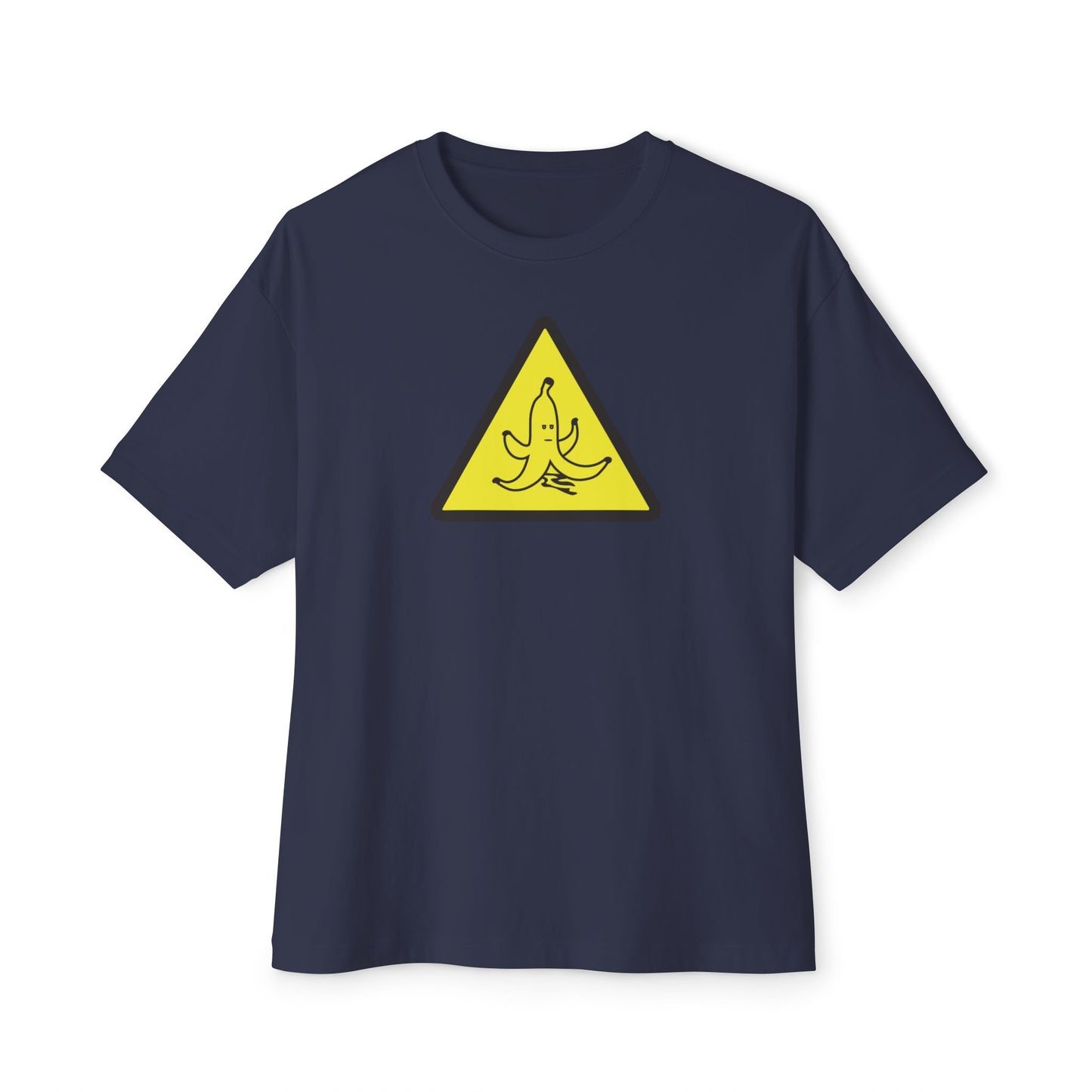 CAUTION BANANA PEEL. Unisex Oversized Boxy Tee