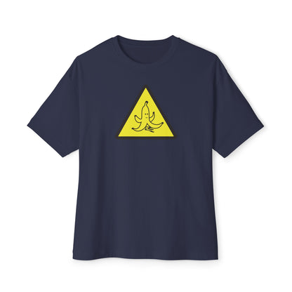 CAUTION BANANA PEEL. Unisex Oversized Boxy Tee