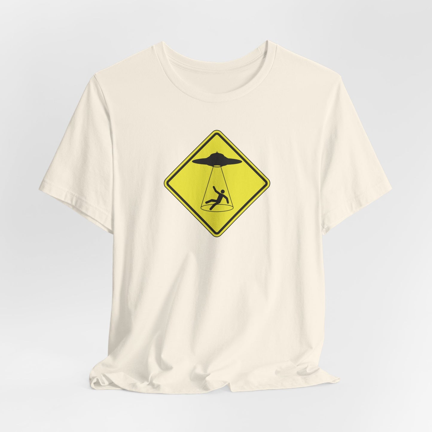 CAUTION UFO! Unisex Jersey Short Sleeve Tee