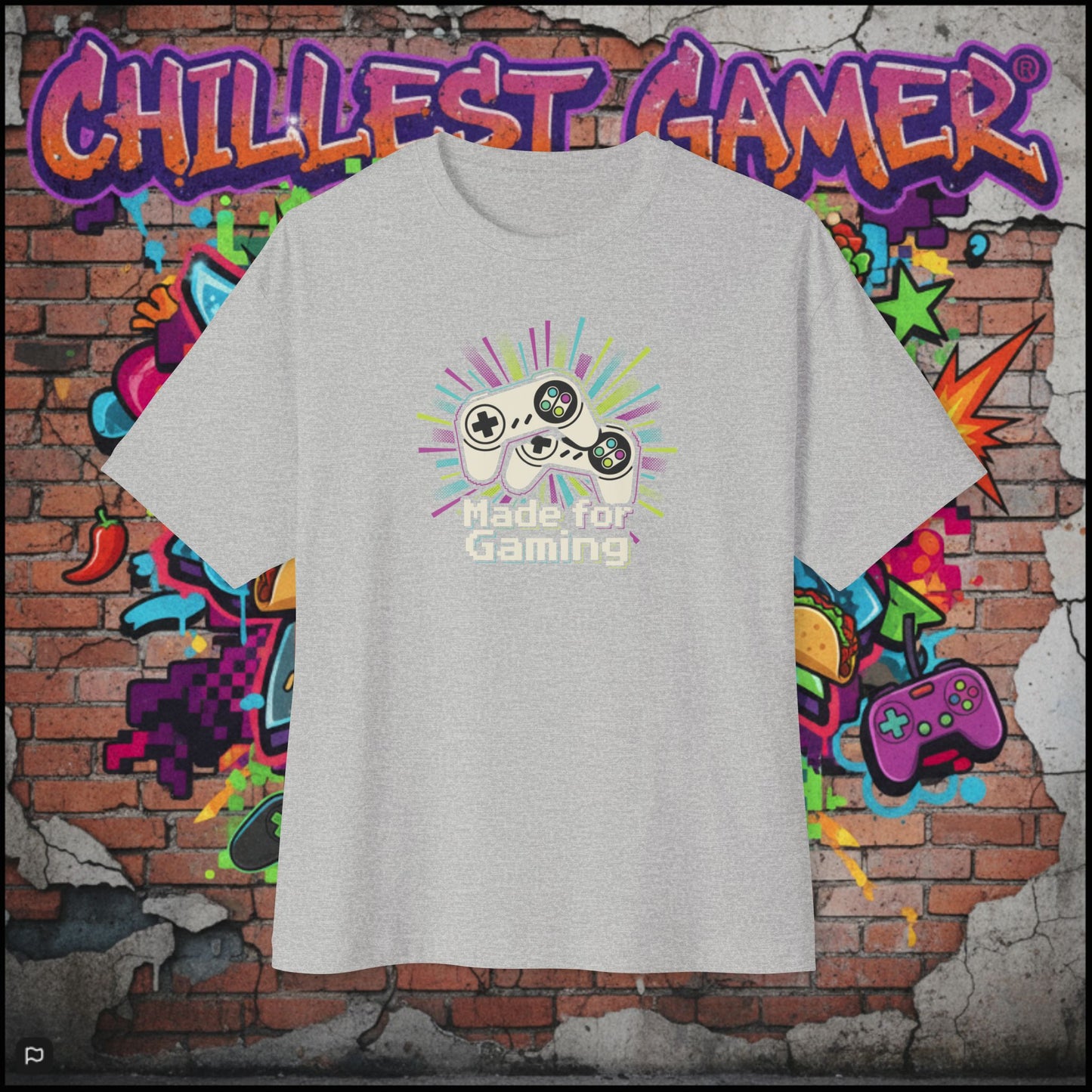 MADE FOR GAMING. Unisex Oversized Boxy Tee