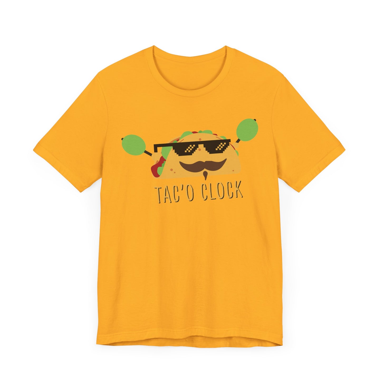 TACO O'CLOCK. Unisex Jersey Short Sleeve Tee