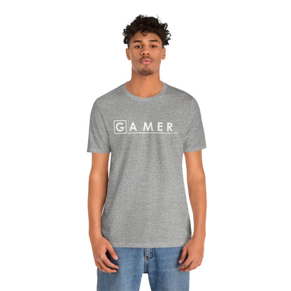 DR. GAMER IS IN THE HOUSE. Unisex Jersey Short Sleeve Tee