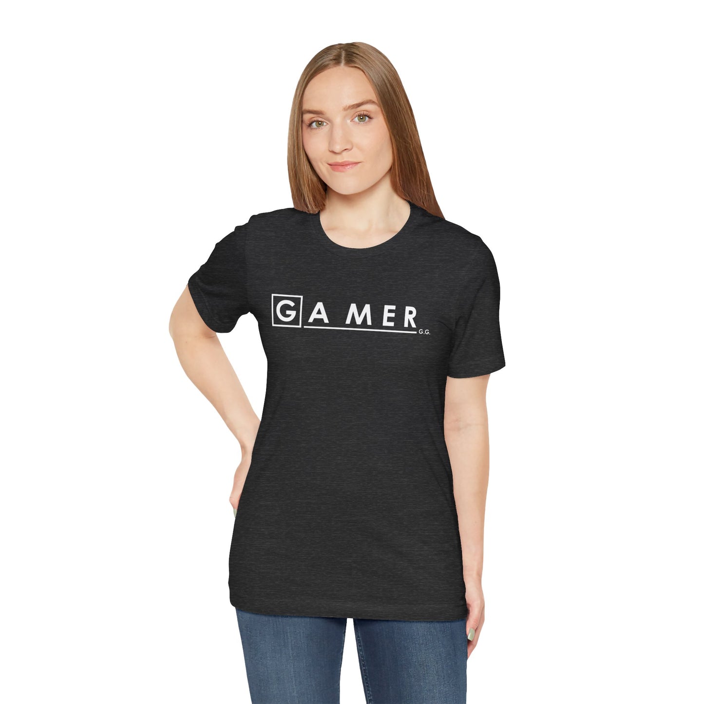 DR. GAMER IS IN THE HOUSE. Unisex Jersey Short Sleeve Tee