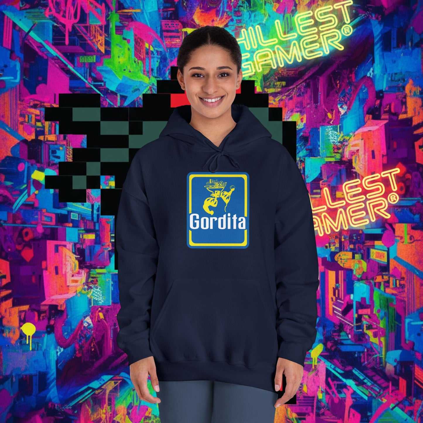 GORDITA. Unisex DryBlend® Hooded Sweatshirt