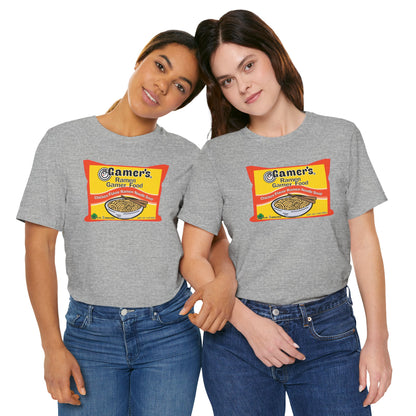 RAMEN GAMER FOOD. Unisex Jersey Short Sleeve Tee