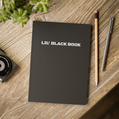 LIL' BLACK BOOK. Softcover Journal (with Inside Prints)